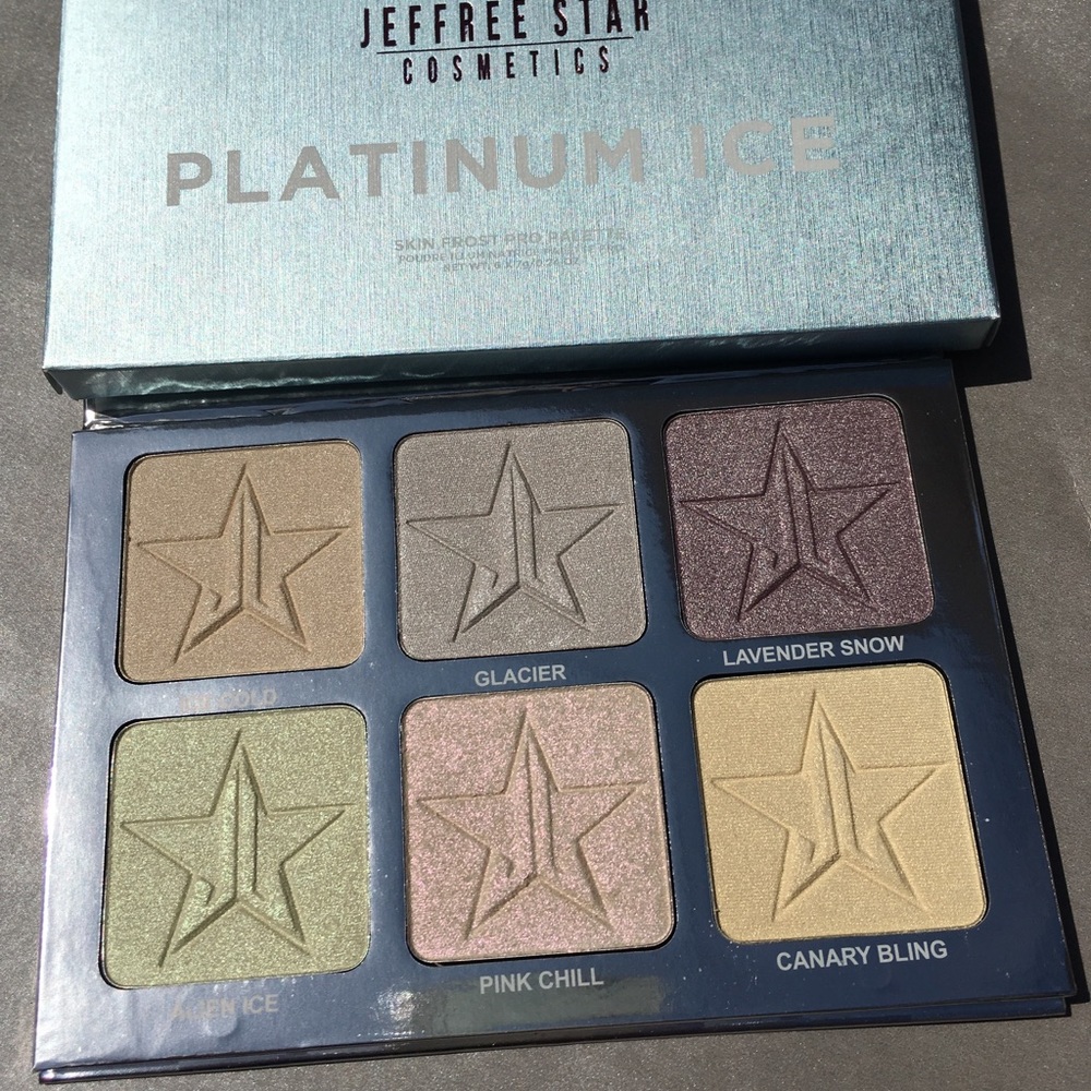 Jeffree Star Ice pro platinum highlighter palette